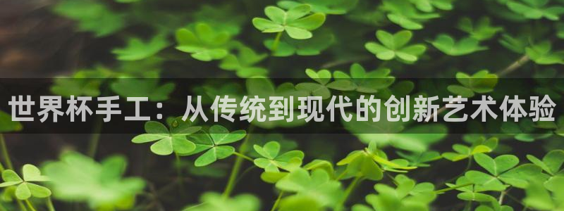 世界杯欧洲预选赛赛程：世界杯手工：从传统到现代的创新艺术体验